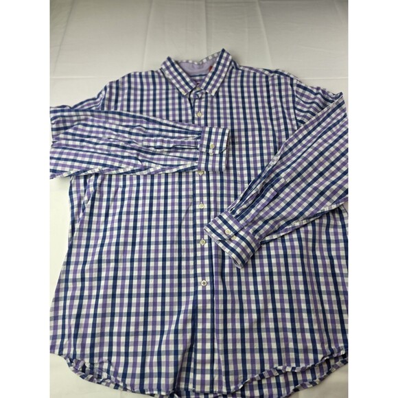 IZOD Men's XXL Plaid Multicolored Button Up Shirt - Picture 1 of 8